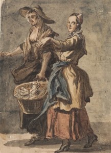 Paul Sandby - Cries of London - c.1759 - Eighteenth Centur Costume - The dress of the poorer people - plebian clothing in the 1700's - Eighetenth Century Historical Costume