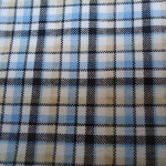 Fabric uk - historical fabrics - Polyesters - tartan Fabrics - Blue Check - HandBound Costumes