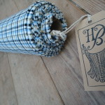 Fabric uk - historical fabrics - Polyesters - tartan Fabrics - Blue Check - HandBound Costumes