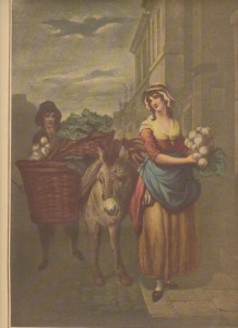 Cries of London - Francis Wheatley - Turnip and Carrot Seller - 1793 - HandBound Costume Research - Eighteenth Century Fashion - What the Street Sellers wore - 18th Cnet Plebeian Dress - 1700's Day wear - Undress - the Clothing of everyday folk - History of fashion - Researching georgian clothing