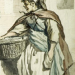 Paul Sandby Cries of London - 1759, Sketches of working women, what working women wore, Practical garments, georgian undergarments, Pocket - english c.1745 - V&A based replica costume - HandBound Bespoke Historical Costumes, embroidered Pockets - english- mid 1700's - HandBound Costumes, Undergarments of the 18th century, what georgians wore under their dresses, the history of women's pockets, replica costume and clothing made to measure and based on original garmetns in museums, practical clothing of the 18th century, reproduction costumes for re-enactments and theatre productions, accurate reproduced historical costumes,