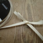 Cream grosgrain Ribbon for costume supplies, 5mm silver ribbon double sided satin, berisford Ribbons, historical costume supplies, Onlien haberdashery, online costume supplies, online ribbon store, online fabric shop