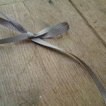 Grey or Silver grosgrain Ribbon for costume supplies, 5mm silver ribbon double sided satin, berisford Ribbons, historical costume supplies, Onlien haberdashery, online costume supplies, online ribbon store, online fabric shop