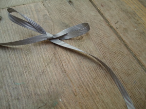 Grey or Silver grosgrain Ribbon for costume supplies, 5mm silver ribbon double sided satin, berisford Ribbons, historical costume supplies, Onlien haberdashery, online costume supplies, online ribbon store, online fabric shop