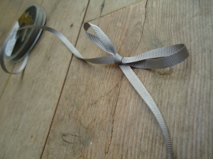 Grey or Silver grosgrain Ribbon for costume supplies, 5mm silver ribbon double sided satin, berisford Ribbons, historical costume supplies, Onlien haberdashery, online costume supplies, online ribbon store, online fabric shop
