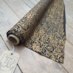 Tudor Black and Gold silk fabric - HandBound Fabric, online fabric suppliers, HandBound Historical Costumes Supplies, medieval Style Fabrics, Vintage Fabrics, Tudor and Renaissance Style fabrics,