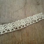 Vintage 100% Cotton Lace Trim for sale - 1.5 cm, Replica Hand Made Historical Costumes Trim, Wedding Lace trim for sale, Craft Lace for sale by the metre, Period Clothing made to measure, serious fancy dress and theatre costumiery, Vintage decoration, 18th century style lace for sale, HandBound Historical Costumes Supplies, Historical Fabrics