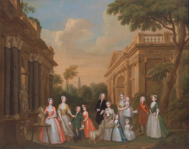 The Watson-Wentworth and Finch Families *oil on canvas *100.3 x 124.5 cm *signed (l.l.): C Philip[?] Pinxit *ca. 1732
