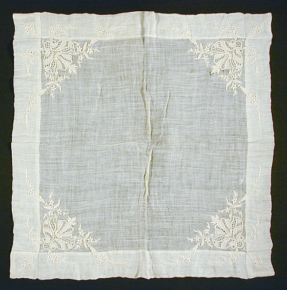 handkerchief - LACMA - c.1780 used for HandBound costumes research, A study on how neck cloths or Fichus or handkerchiefs were worn in the 18th century, historical costume research - a look into georgian costume and how it was worn., historical replica costume, Hand made period clothing, reenactment csotume, bespoke garments form the 18th century, accessories of the 18th century, dress like a georgian