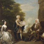 Captain Woodes Rogers and his Family by Hogarth - 1729, A study on how neck cloths or Fichus or handkerchiefs were worn in the 18th century, historical costume research - a look into georgian costume and how it was worn., historical replica costume, Hand made period clothing, reenactment csotume, bespoke garments form the 18th century, accessories of the 18th century, dress like a georgian