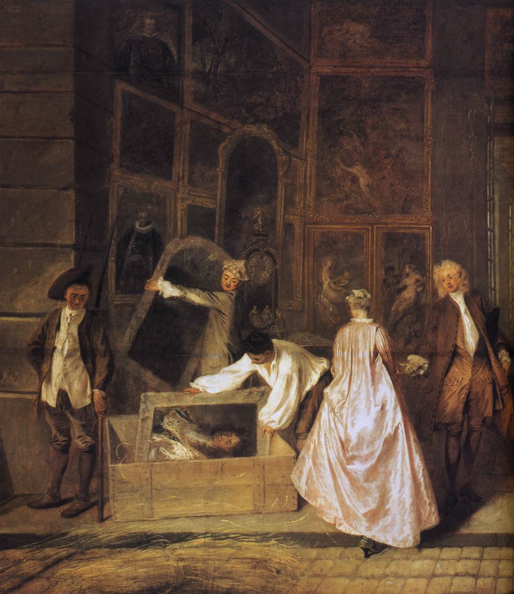 Watteau -l'enseigne de garsaint -  1720 - HandBound