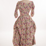 Gallery of English Costume, 1770s - 80s style of dresses, Janet Arnold costumes, replica historical costumes by HandBound, polonaise dresses from the 18thc, where can I get a period dress made up, replica costume maker , corsetier specialising in 18thc stays, HandBound Historical Costumes