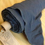 navy linen mixes, plain linens for sale, online haberdashery and fabric store, historical fabric supplies, period costume cloths, reenactment fabrics, HandBound historical costumes and fabrics