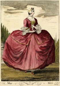 mid 18th c fashion images, wide hooped petticoats images, what did the georgians wear, where can I get a replica costume from, hand made and bespoke period clothing by HandBound