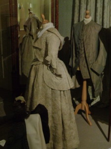 snowshill quilted travelling jacket and petticoat, poldark quilted gown, what the georgians wore, replica historical costumes