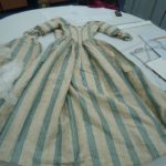 1770s original gown, polonaise style dresses, 18th century