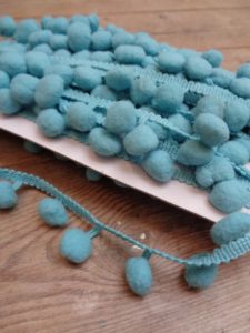 soft furnishings pom pom braid, baby colours in pom pom or bobble trim for sale, online haberdashery - trims by the mtr, fun sewing trims for sale