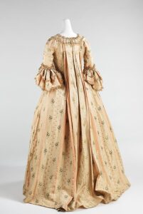 MET costume collection online images - 1760s- 1770s robe a la Francais - HandBound Costumes