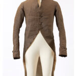 front view of a c.1790s mans coat - Normanby Hall