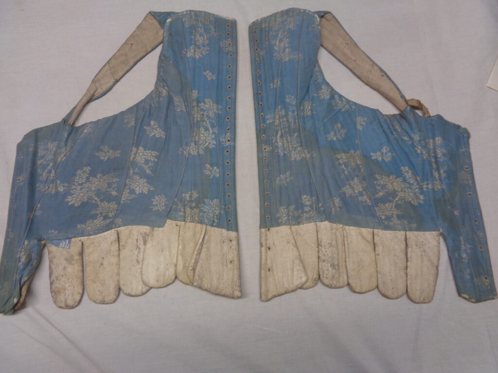 Blue Covered Stays - Manchester Costume Galleries